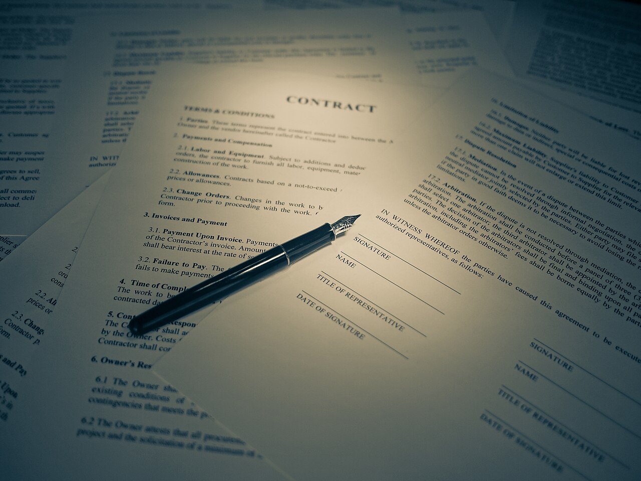 Contract discussion between a lawyer and a company representative