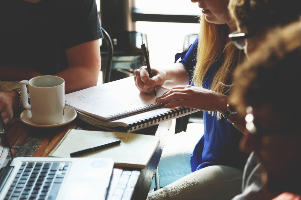 Lawyer reviewing a contract in the field of company law
