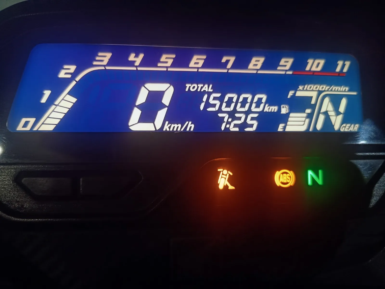 Dijital sayaçta görünen toplam kilometre değeri