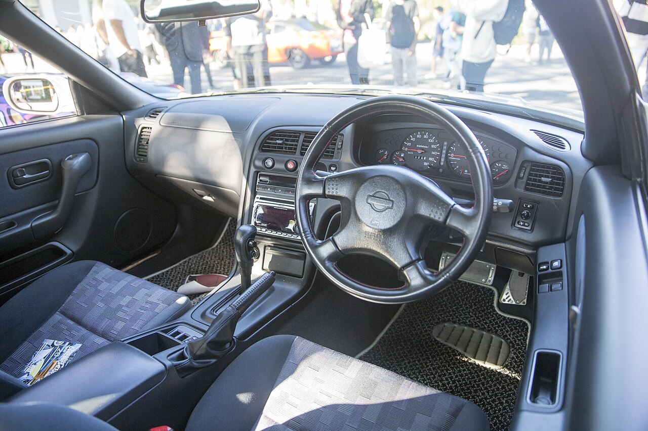 Close-up view of the odometer on a vehicle instrument panel
