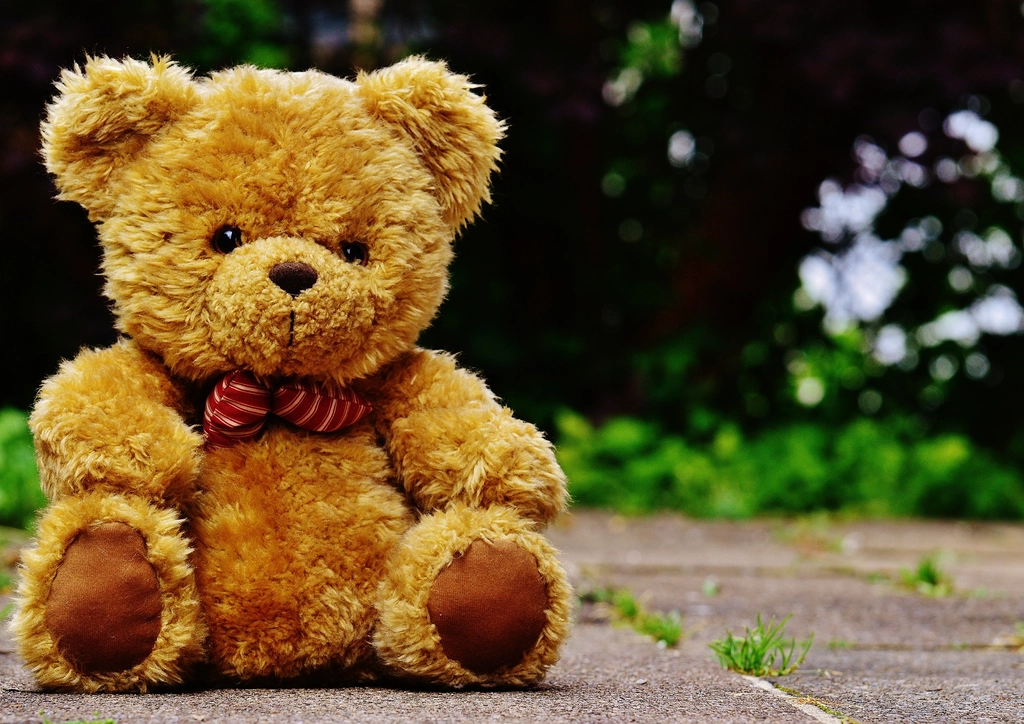 Illustrative image of a soft teddy bear reflecting a childhood theme